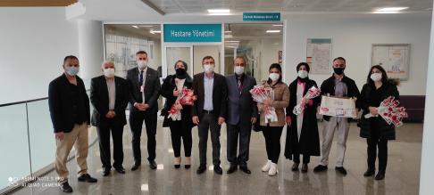 Tuzla Kas-Der’den, sağlık çalışanlarına moral ziyareti
