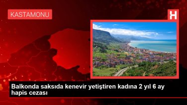 Balkonda saksıda kenevir yetiştiren kadına 2 yıl 6 ay hapis cezası